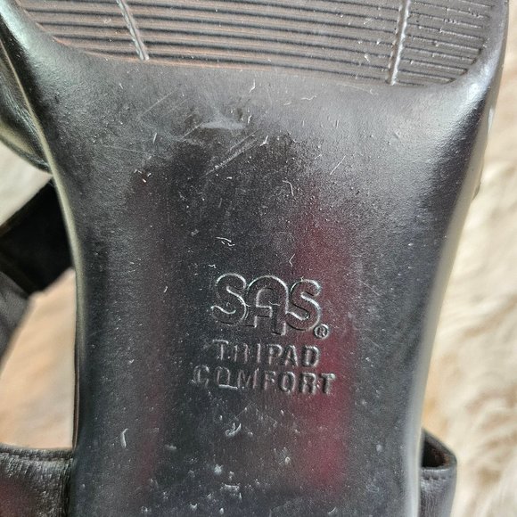 SAS Tripad Comfort Women's Black Smooth Leather Slingback Sandals US 9 1/2M - Picture 7 of 8